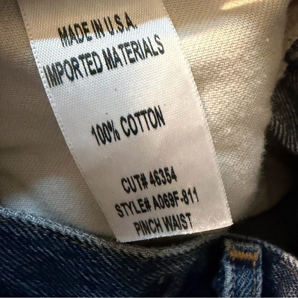 Agolde Pinch Waist High Rise 90s Loose Fit Psyche distressed straight jeans 25 - Picture 10 of 11